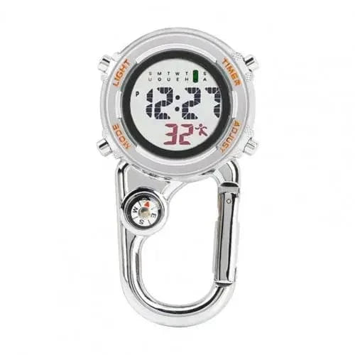 π₯ Multifunctional Carabiner Pocket Watch β Luminous Outdoor Sports Clip-On Timepiece for Backpack, Waist, or Gear
