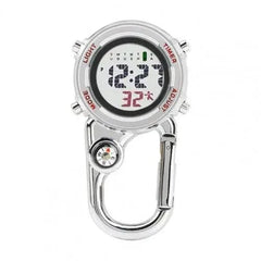 π₯ Multifunctional Carabiner Pocket Watch β Luminous Outdoor Sports Clip-On Timepiece for Backpack, Waist, or Gear