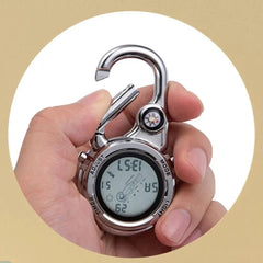 π₯ Multifunctional Carabiner Pocket Watch β Luminous Outdoor Sports Clip-On Timepiece for Backpack, Waist, or Gear