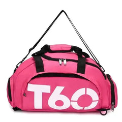 T60 Waterproof Multifunctional Outdoor Gym Sports Bag -Fitness Training Backpack & Multifunctional Shoulder Handbag for Travel