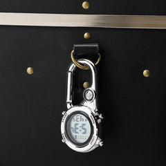 π₯ Multifunctional Carabiner Pocket Watch β Luminous Outdoor Sports Clip-On Timepiece for Backpack, Waist, or Gear