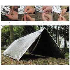 Survival Gears Depot 10pcs ( 210*130CM)  Emergency Outdoor Survival Blanket - Silver
