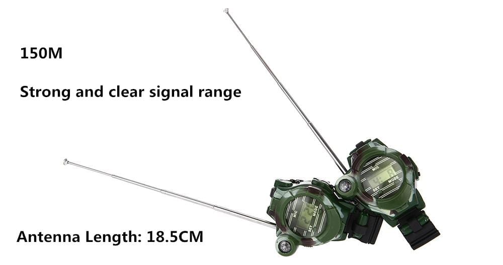 Survival Gears Depot 7 In 1 Walkie Talkie Survival  Watch For Kids (Camouflage Style )