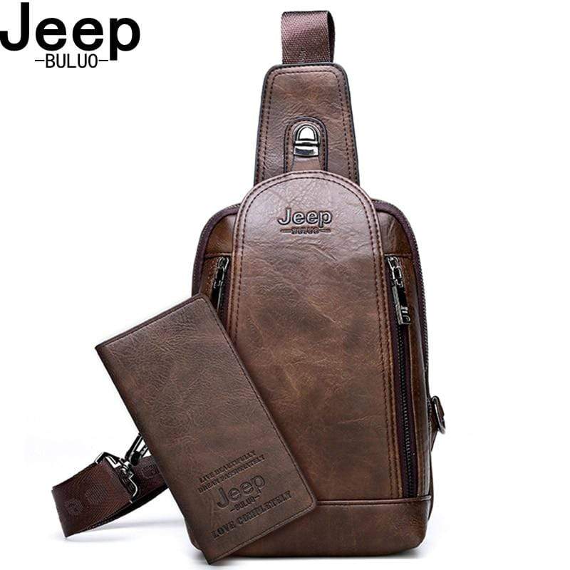 Survival Gears Depot Backpacks Durable Travel & Hiking Cross Body Shoulder Large Capacity Leather Sling Bag