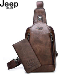 Survival Gears Depot Backpacks Durable Travel & Hiking Cross Body Shoulder Large Capacity Leather Sling Bag