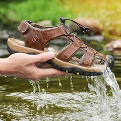 Survival Gears Depot Beach & Outdoor Sandals Dark Brown / 38 Closed Toe Hiking Sandals
