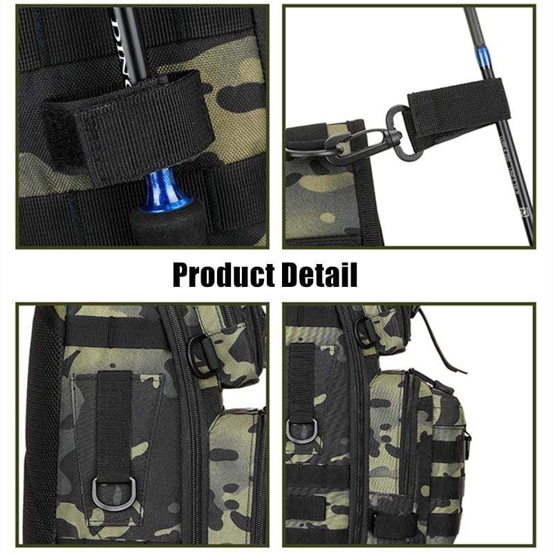 Survival Gears Depot Fishing Bags Tactical Large Fishing Tackle Bag