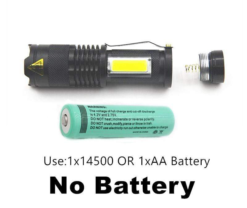 Survival Gears Depot Flashlight 3800LM XML-Q5 COB LED Portable Flashlight