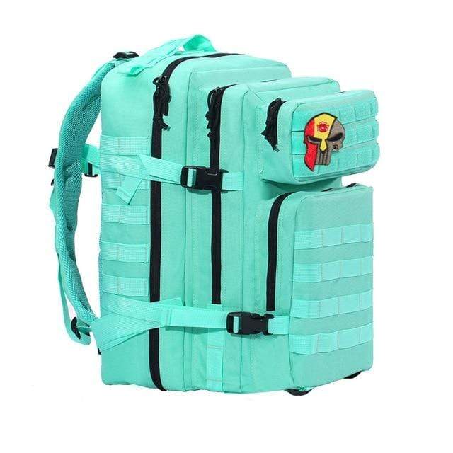 Survival Gears Depot Hiking Bags Blue Punisher Velcro 45L Military Molle Backpack Tactical Waterproof Rucksack