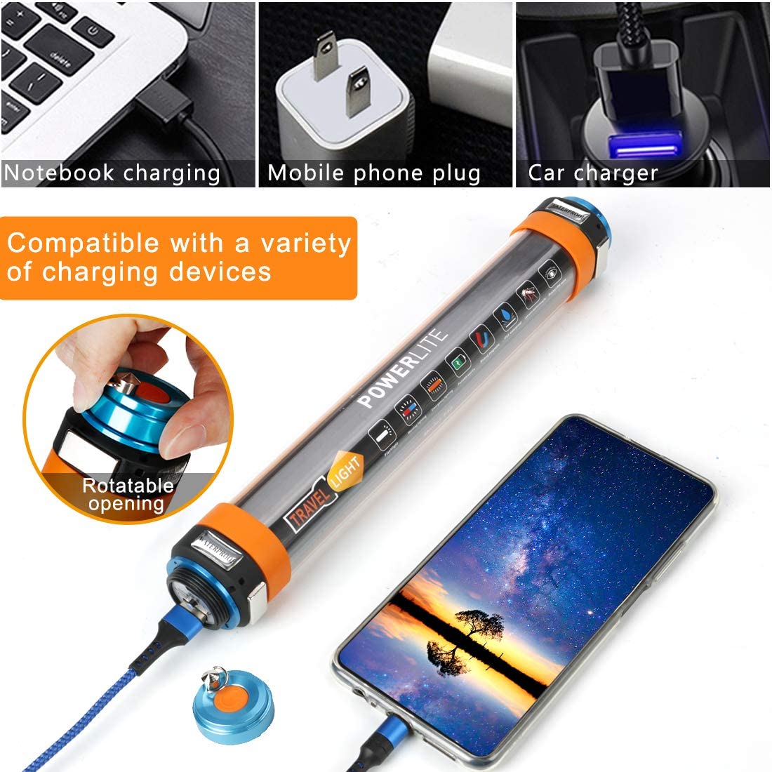 Portable Multipurpose LED Flashlight