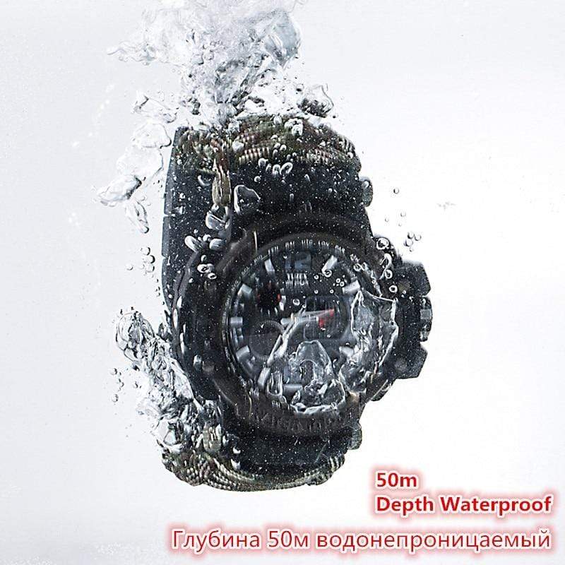 Survival Gears Depot Safety & Survival 8 in 1 Outdoor  Multi functional Waterproof Military Tactical Paracord Watch Bracelet