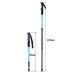 Survival Gears Depot Walking Sticks 2Pcs Anti Shock Nordic Walking Sticks For Trekking & Hiking