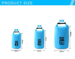 Survival Gears Depot Water Bags 5L/ 10L /20L Outdoor Waterproof Dry Storage Bag