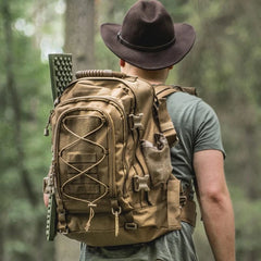 65L Expandable Military Tactical Backpack – Heavy-Duty Outdoor Rucksack for Hiking, Camping, and Travel | Molle System, Water-Resistant Nylon, Unisex