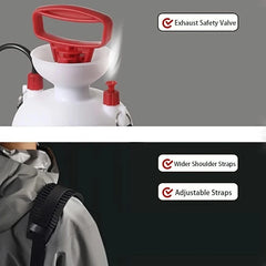 All-in-One 4/8L Portable Camping Shower with 3m Hose – No Power Needed! Perfect for Travel, Hiking, Pets & Car Wash