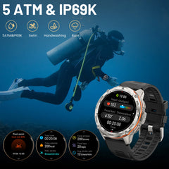 KOSPET TANK T3 Ultra Smart Watch for Men -GPS AMOLED AOD Bluetooth Fitness Tracker 470mAh Digital Electronic Watch