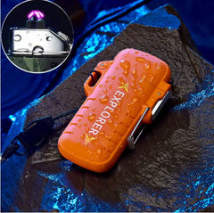 Portable Outdoor Waterproof Dual Arc USB Charging Lighter