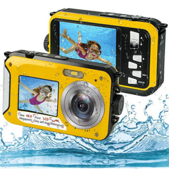 Waterproof Automatic Flash Underwater Camera & Mini Action Camcorder 1080P for Outdoor Snorkeling Camping Travel