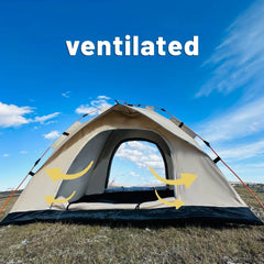 4-Person Outdoor Automatic Pop-Up Tent – Waterproof, UV-Resistant Shelter for Camping, Fishing & Beach Use