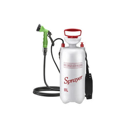 All-in-One 4/8L Portable Camping Shower with 3m Hose – No Power Needed! Perfect for Travel, Hiking, Pets & Car Wash