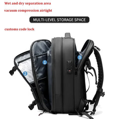 Large Capacity Outdoors Travel Backpack with Vacuum Compression Features