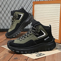 Men’s Waterproof Hiking & Safety Sneakers – Non-Slip, Anti-Puncture, High-Top Outdoor Boots
