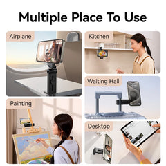 Joyroom Magnetic Travel Phone Holder. Hands-Free Flexible Rotation Mount -Ideal for Outdoors, Travel and Airplane Use