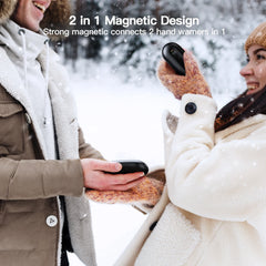 🔥 2-in-1 Rechargeable Magnetic Hand Warmers with Digital Display – Portable Pocket Heater, Fast Heating & Long-Lasting Warmth (2 Pack)