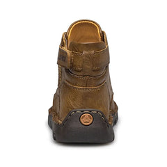 PU Leather Hiking Shoes with Soft Sole