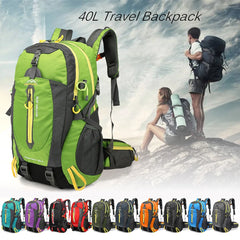 Water Resistant 40L Travel Backpack for Men and Women - Ideal for Outdoor ,Camping ,Hiking, Laptop Daypack, Trekking Climbing Sport Bag