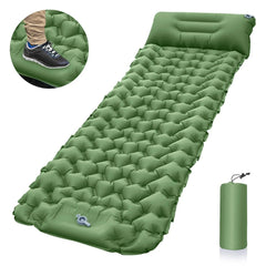 Ultralight Inflatable Camping Mattress with Built-In Pump & Pillow – Compact, Waterproof, Ergonomic Design