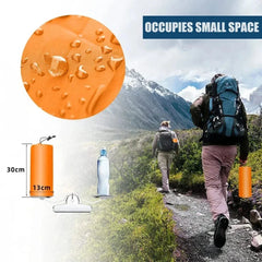 Ultralight Inflatable Camping Mattress with Built-In Pump & Pillow – Compact, Waterproof, Ergonomic Design