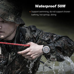 Waterproof Military Men's Sport Wristwatch NORTH EDGE EVOQUE 2 with Solar Power