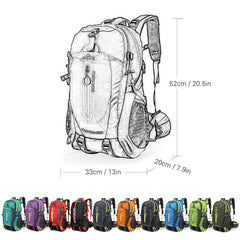 Water Resistant 40L Travel Backpack for Men and Women - Ideal for Outdoor ,Camping ,Hiking, Laptop Daypack, Trekking Climbing Sport Bag