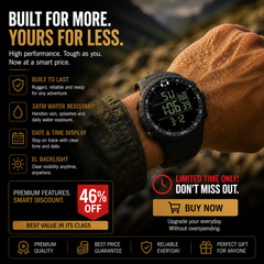 Outdoor Sport Digital Altimeter Military Watch
