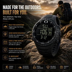Outdoor Sport Digital Altimeter Military Watch