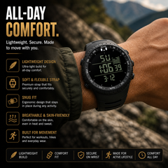 Outdoor Sport Digital Altimeter Military Watch