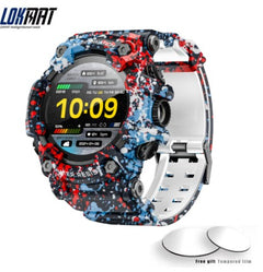 LOKMAT Fitness Tracker Smart Watch for Men – Heart Rate, Blood Pressure & Sleep Monitor | Waterproof Sports Smartwatch for Android & iOS