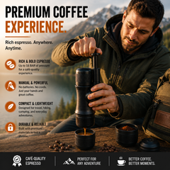 JavaJet Portable Manual Espresso Maker: Enjoy Perfect Espresso Anywhere!