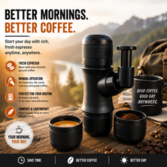 JavaJet Portable Manual Espresso Maker: Enjoy Perfect Espresso Anywhere!