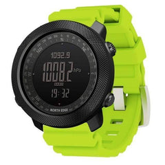 Survival Gears Depot Digital Watches Green Rubber Strap Military Altimeter Watch
