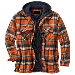 Survival Gears Depot Jackets Orange / S Vintage Plaid Warm Parkas