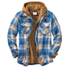 Survival Gears Depot Jackets Sky Blue / S Vintage Plaid Warm Parkas