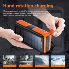 Survival Gears Depot Phones & Telecommunications 61200mAh Hand Crank Solar Power Bank: Never Run Out of Power Again