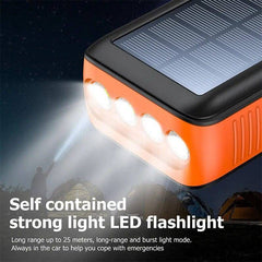 Survival Gears Depot Phones & Telecommunications 61200mAh Hand Crank Solar Power Bank: Never Run Out of Power Again