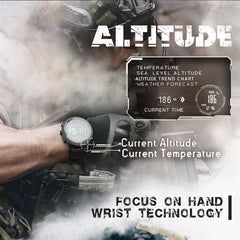 Conquer Every Terrain: NORTH EDGE APACHE-46 Men's Digital Watch with Altitude, Weather, and Direction Indicators