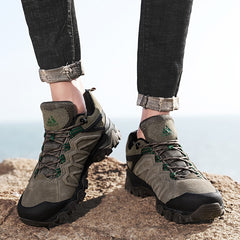 Sturdy and Stylish Leather Hiking Shoes for Adventurous Outdoor Enthusiasts and Thrill-Seeking Men