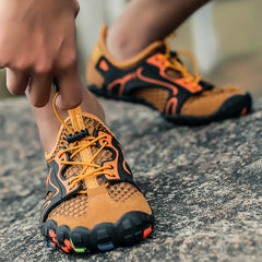 Premium, All-Weather Hiking Shoes for Adventurous Men: Lightweight, Breathable, and Waterproof with Enhanced Traction