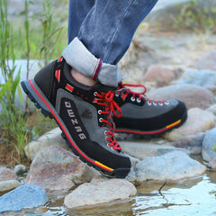 Waterproof and Anti-Slip Hiking Shoes for Adventurous Men - Experience Ultimate Comfort and Durability on Your Trekking Expeditions