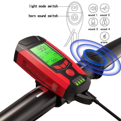 SHIZIWANGRI Cycling Equipment Store Bicycle Light 3 in 1 USB Cycling Flashlight